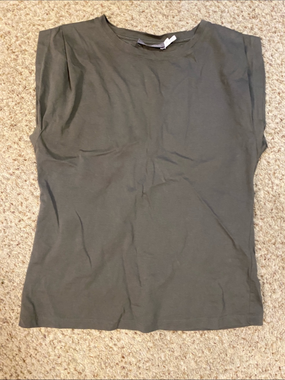 Sleeveless Olive Green Tank Top - Classic Women's Layering Tee